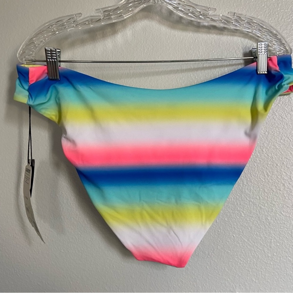 Love & Sports Ombré Stripe Bikini Swimsuit 16-18 - Picture 12 of 14